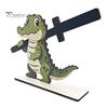 Decorative Kitchen Paper Organizer Funny Animals Wooden Toilet Holder, 3D Animal Bathroom Decor, Cute Cartoon Vertical Countertop Roll Stand