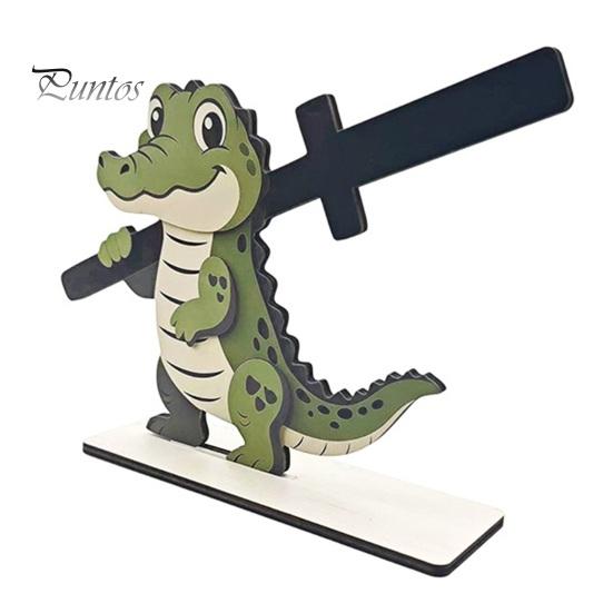 Decorative Kitchen Paper Organizer Funny Animals Wooden Toilet Holder, 3D Animal Bathroom Decor, Cute Cartoon Vertical Countertop Roll Stand