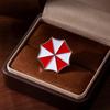 Little Red Umbrella Creative Umbrella Company Logo Metal Brooch Backpack Corsage Accessories Badge