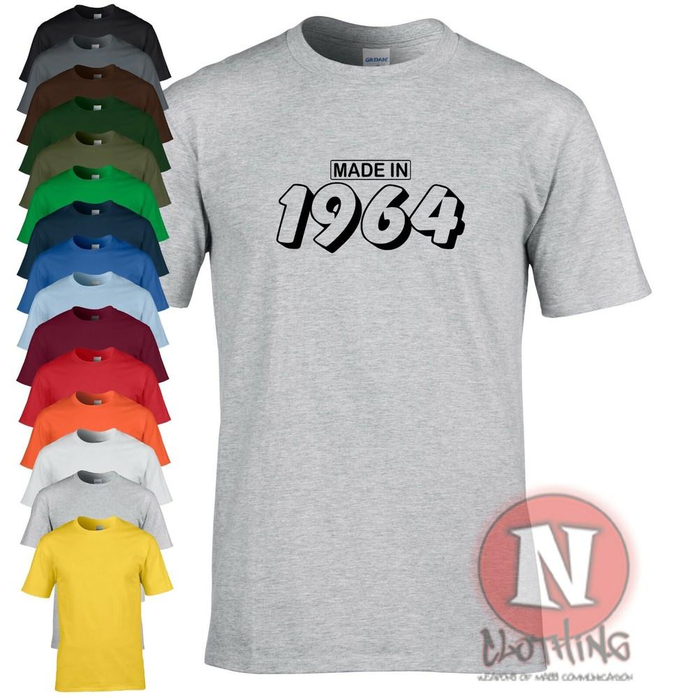 Camiseta De Cumpleaños Divertida Hecha En 1964 Para Fiesta Regalo