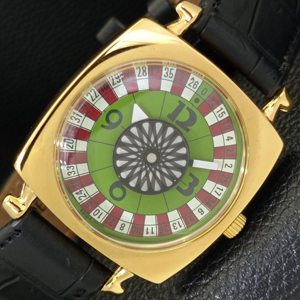 

ВИНТАЖНЫЕ ЧАСЫ В СТИЛЕ АР-ДЕКО С РУЧНЫМ ЗАВОДОМ, ШВЕЙЦАРСКИЕ, МУЖСКИЕ, ОТРЕСТАВРИРОВАННЫЕ, С ЗЕЛЕНЫМ ЦИФЕРБЛАТОМ a701131-5 R205b-a701131