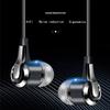 Auricolari da 3,5 mm In-Ear con controllo cablato Cuffie sportive Cuffie cablate con microfono per telefoni Computer Tablet MP3