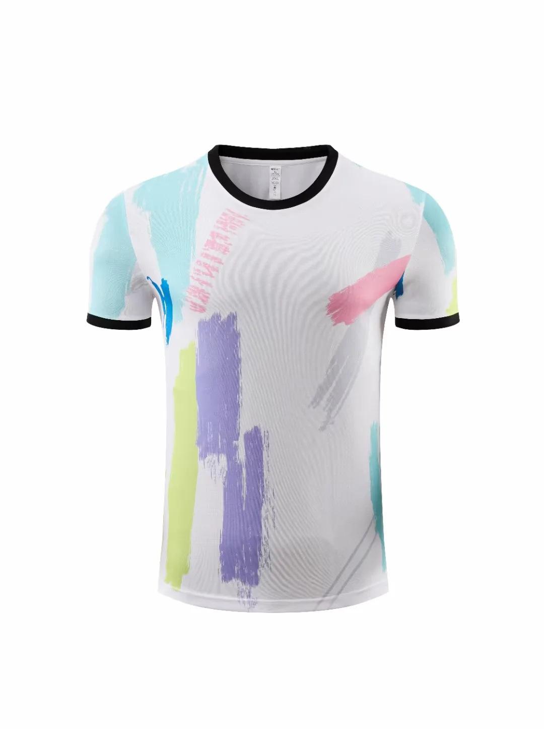 Football training clothes manufacturers wholesale professional badminton table tennis quick-drying short-sleeved training clothes summer transparent 3XS белый