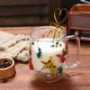 Double-layer Glass Cup With Handle Heat-resistant Tea Cups Coffee Mugs Drinkware Creative Gift