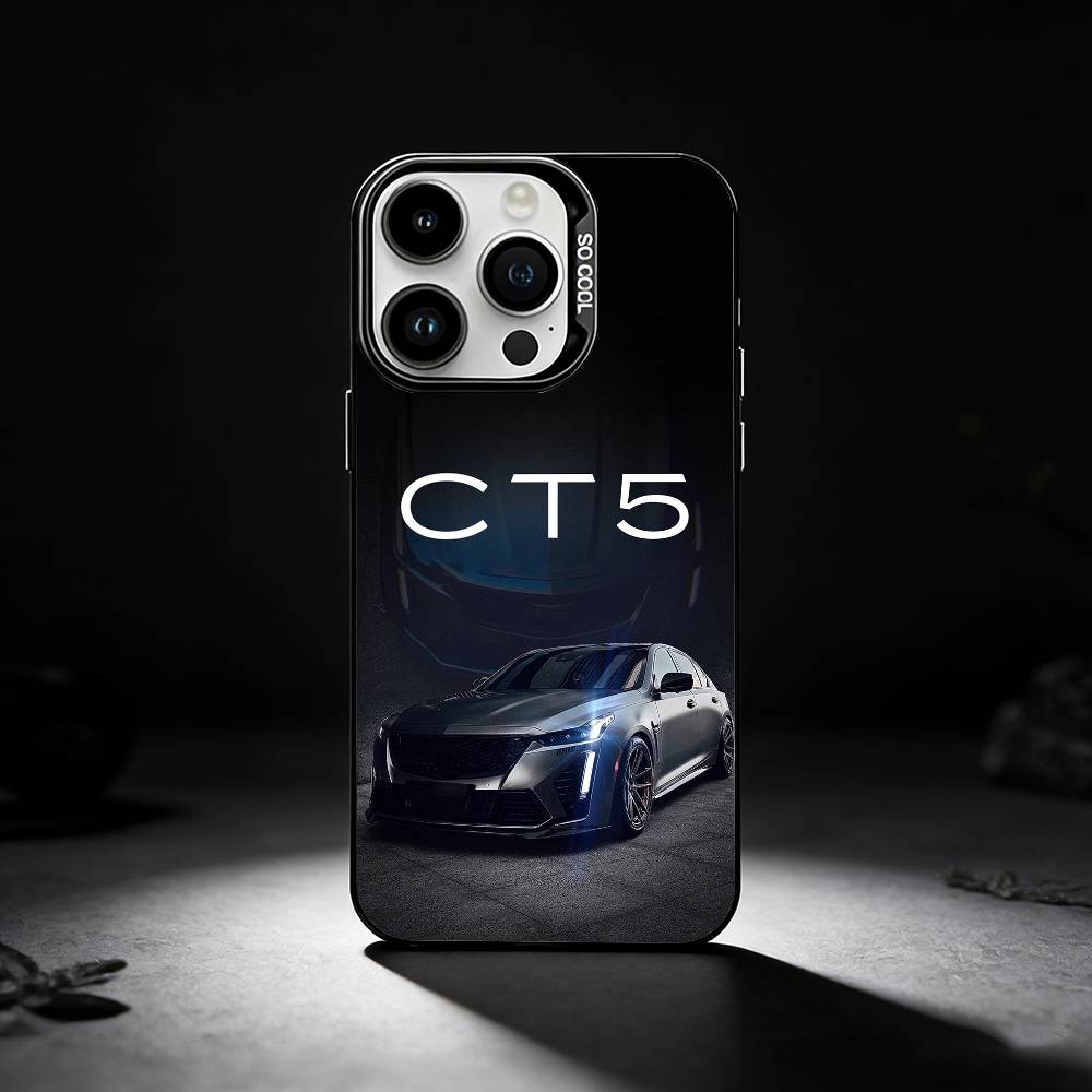 American Cars CT5 Phone Case For iPhone 17,16,15,14,13,12,11 Plus,Pro Max,XS,Colored silver phone case iPhone13PRO