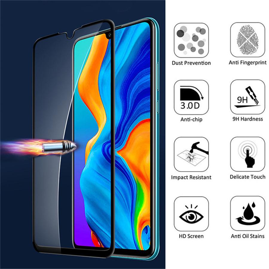 2PCS For Huawei P30 Pro 3D Curved Tempered Glass Film Screen Protector