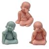 Buddhas Monk Shape Silicone Molds DIY Epoxy Resin Molds Table Ornament Mould Candle Plasters Making Tool Easy-to Clean