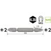 VESSEL (VESSEL) 40V Compatible Problem Solution Bits, Sluggish Double Headed Bits +2 x 65, Set of...