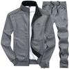 Herrenjacke und Hose Solid Suit Herbst Männer Casual Stickerei Sets Sportswear Fashion Trainingsanzug Set Männliche Markenkleidung