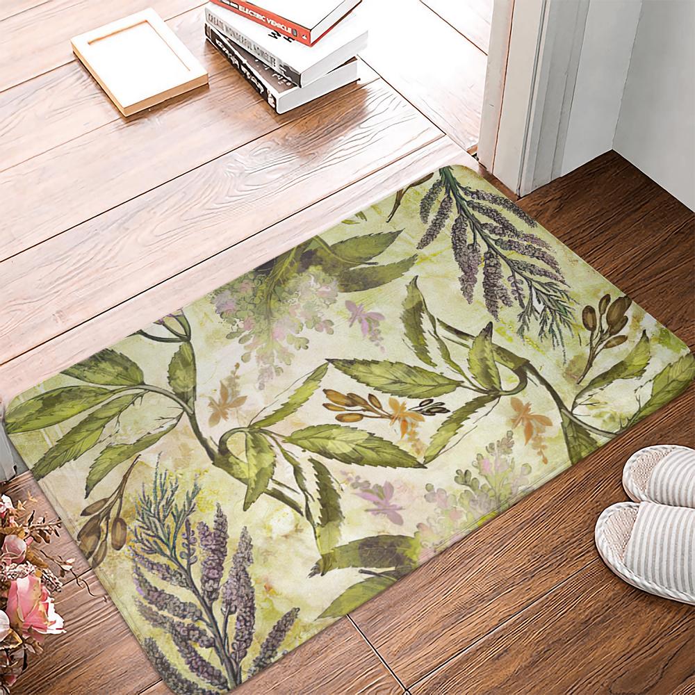 Květina rostlina krajina vzor protiskluzový semišový koberec podložka pod dveře podložka pod dveře venkovní kuchyně obývací pokoj podlahová podložka koberec
