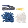RJ45 Crimping Tool Multifunctional Ethernet Crimper Cutter Stripper for Cat5 Cat5e Cat6 Cat6A Pass