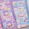 Süße Cartoon-Hase und Katzen-Po Dekorationsaufkleber 3D-Aufkleber Laptops Scrapbooking Aufkleber Dekoration Weihnachtsgeschenk Für Kinder