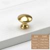 Gold Cupboard Knob Round Drawer Door Handle Simple Cabinet Drawer Knob  for Home