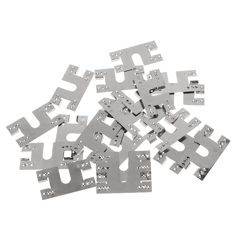 20Pcs Solar Panel Grounding Clip Washer Spacer 28X50Mm Photovoltaic Conductive Sheet Puncture Gasket