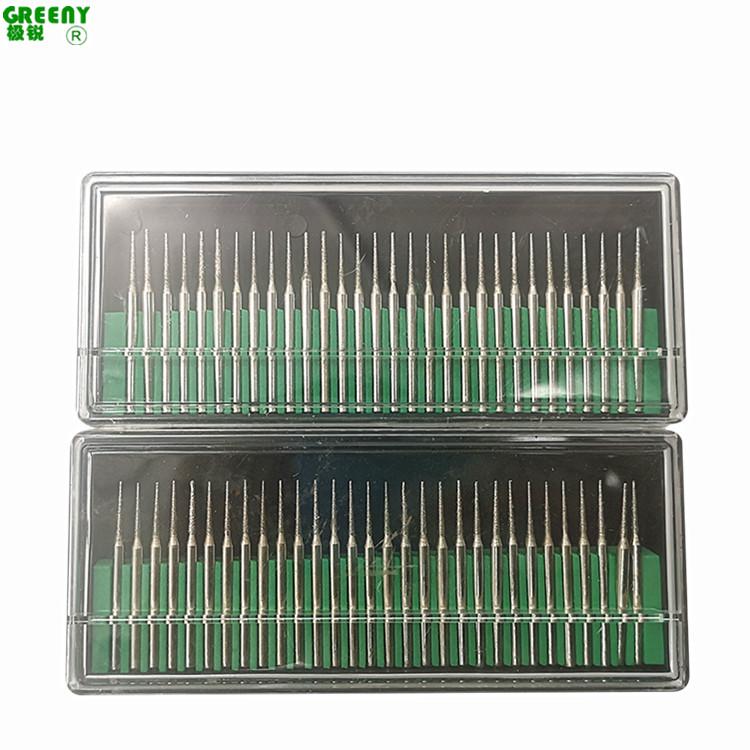 Diamond Grinding Needles Set, 30 Pieces (1.0mm) - Electroplated Small Point Grinding Heads for Jade Sculpture