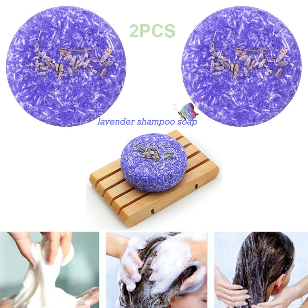 Buy 2pcs Organic Natural Hair Nourishing Shine Solid Shampoo Soap Bar