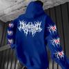 Unisex Y2K Gothic Punk Graphic Hoodie Oversized Long Sleeve Streetwear Sweatshirt