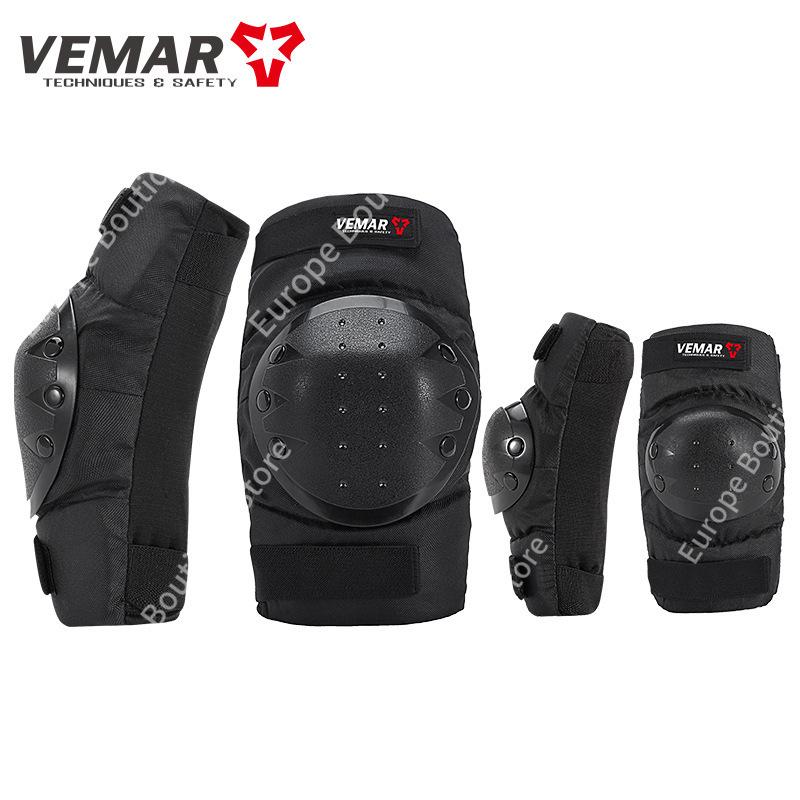 Anti Fall Motorcycle Armor Set Knee Elbow Pads Off Road Short Style 4Pcs Protective Riding Gear For Men Women Motocross
