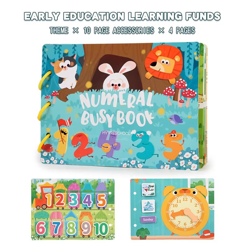 Toys Educational Baby First Enlightenment Book Montessori Quite Book Early Learning Sticker Busy Book Matching Games for Kids
