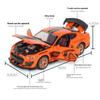 1/32 Ford Mustang Viper GT500 Sports Car Alloy Diecast Model Hight Simulation Vehicle Model Ornament Toys for Children Boys Gift