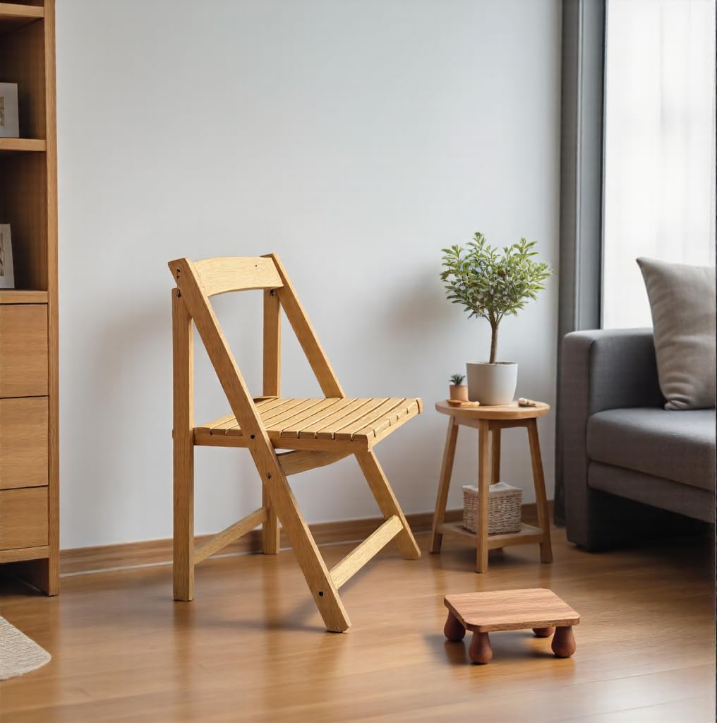 Pinyunxuan Flower Shelf Flower Pot Shelf Wooden Plant Shelf Green Leaf Plants for Indoor and Outdoor Use (Walnut)