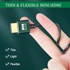 Thsucords Mini HDMI HDMI Cable Ultra Slim Flexible HDMI Mini Cable - 0.3M, & 3D/4K@60Hz/18gbps/2160P/1080P