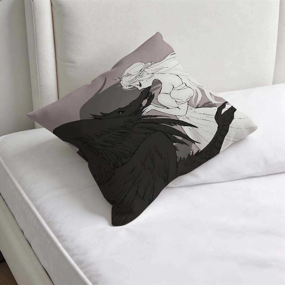 SSlay The PPrincess Game Square Pillow Cover Decorative Throw Pillow Case for Sofa Couch Bed Home Car Living Room Decoration