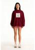 Women's Casual Loose-Fit Mid-High Collar Sweatshirt for Spring and Autumn