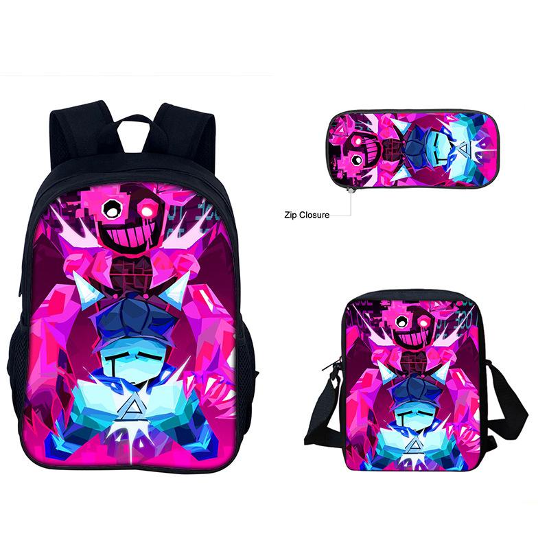 3pcs/set 3D Game Forsaken Gubby Primary and Secondary School Students Schoolbag Backpack shoulder Bag Pencil Bag School Bag