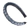 New Fashion Braid Headband Soft Flannel Hairband Women Non-slip Teeth Headwear Turban Classic Hair Hoop Adult Hair Accessories