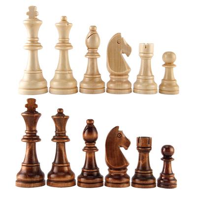 Wooden Chess Pieces Entertainment Games Chessman Without Checkerboard