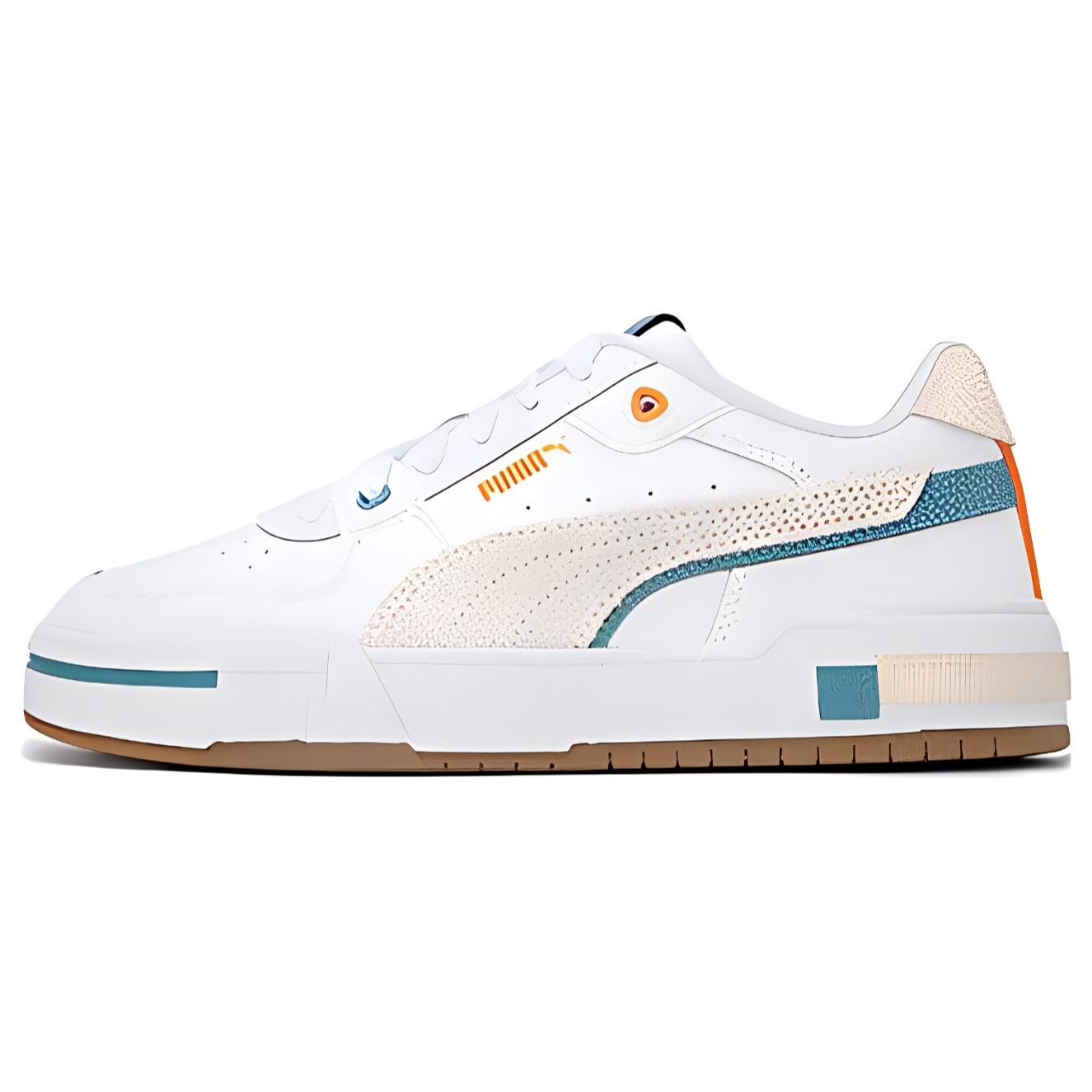 

New PUMA Skate Shoes White Brown Green 393276-02 37