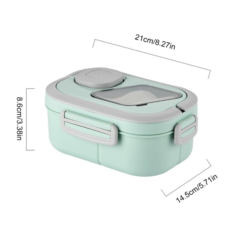 Leakproofs Bento Boxes with Compartment Lunch Container Food Storage Boxes Meal Preparation Lunch Container Easy To Clean