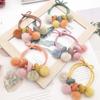 Pastel Mink Ball Hair Band 3p