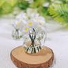 Creative Mini Glass Vase Transparent Plant Hydroponic Flower Durable Realistic Miniature Flower