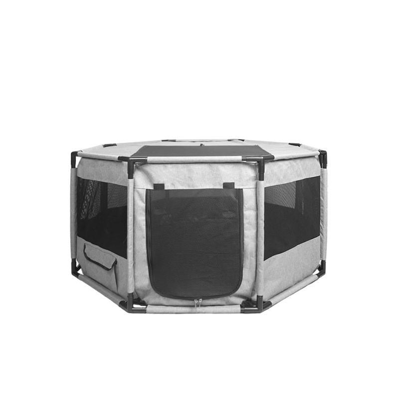 Foldable Scratch-Resistant Oxford Cloth Dog Kennel for Outdoor and Car Use