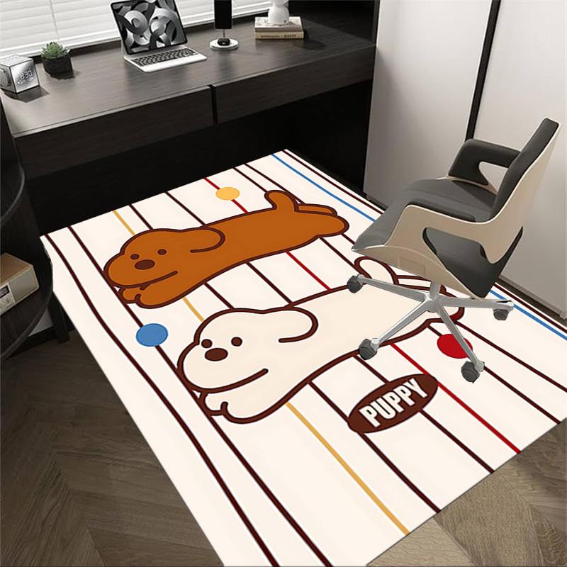 

1PC Puppy Circus Anti-slip carpet, suitable for Office, bedroomand playrooms. It can also be used as a sofa footrest cover-W22 60cm by 90cm