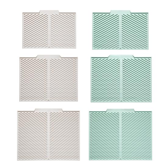 Covoraș din silicon pentru uscat vase pentru blat de bucătărie Drenaj rapid Rezistent la căldură Suport pentru oale Covoraș din silicon Anti-alunecare Pad protector pentru tocător