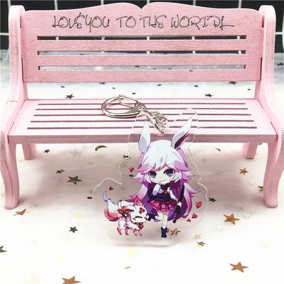 Anime Games Cartoon Character Acrylic Keychain Metal Decoration Accessory Gifts Pendant 6cm Key Rings
