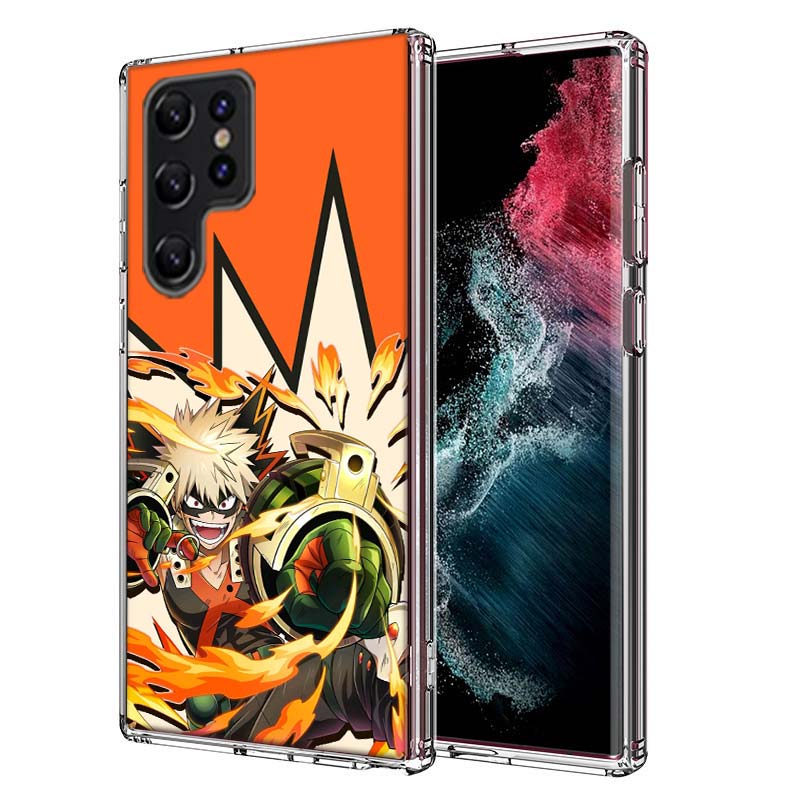 My Hero Bakugou Katsuki Capa Phone Case For Samsung S26 Ultra S25 Edge Galaxy S23 S21 S20 S24 FE S22 S10 Plus Cover Clear TPU Sh