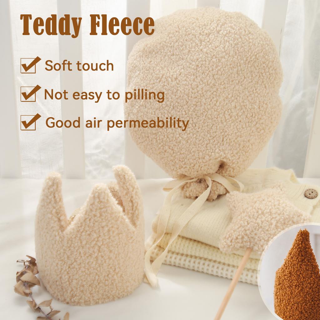 Baby Birthday Party Crown Set Teddy Velvet Hat Headband Magic Wand Toy Kid Birthday Party Magic Wand Crown Decoration Baby Gifts