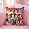 Hot Game R-Robloxs-X Cool Pillow Case Anti-Dustmite Pillowcase Invisible Zipper Silky Short Plush Sofa Cushion Cover
