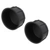 2Pcs Set Center Console Cup Holder Insert Liner Black Rubber UV Protection Automotive Interior Accessories