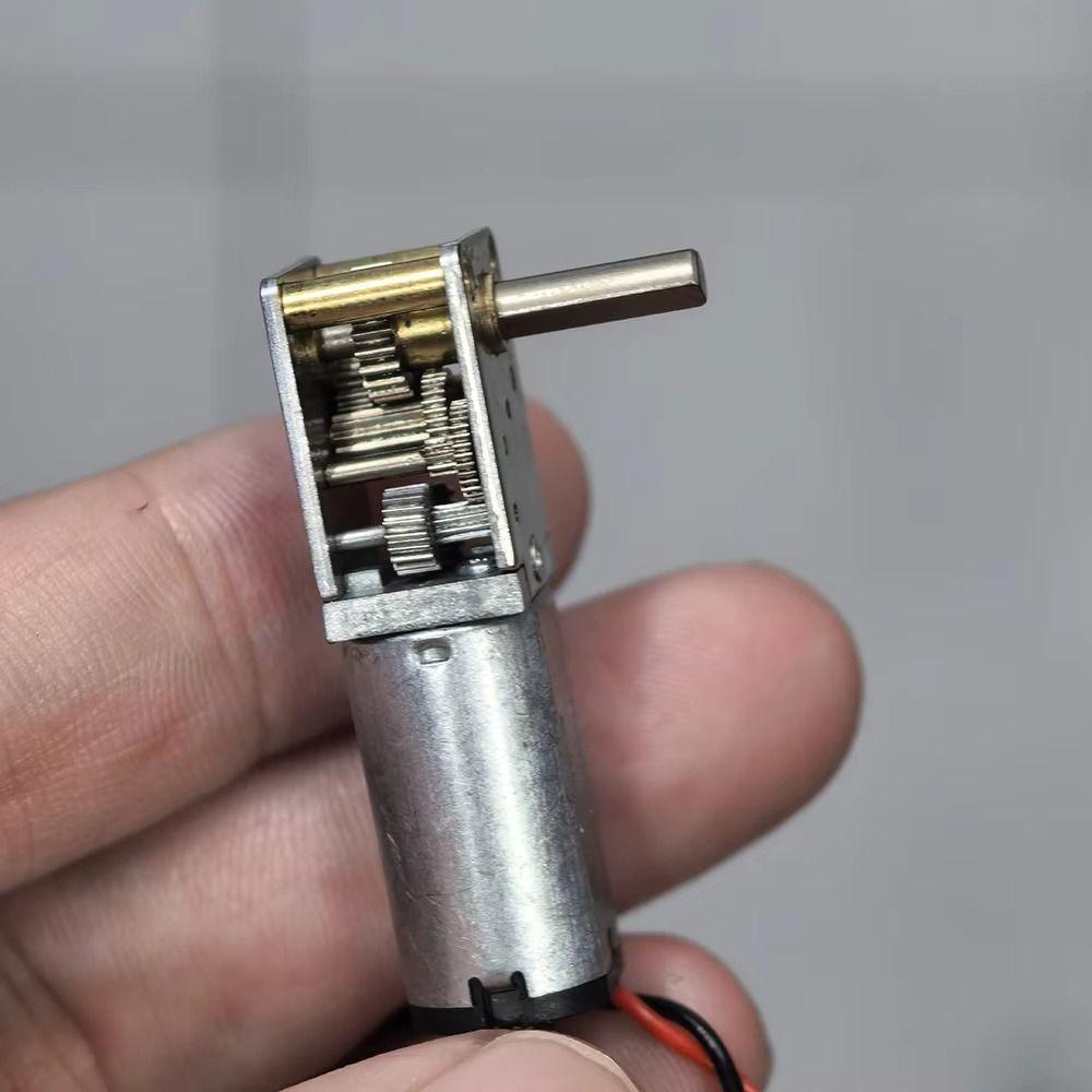 1Pcs DC 3V 5V 6V 12RPM Micro N30 Gear Motor Single Long Shaft Mini Gearbox Motor Slow Speed Worm All Metal Gearbox