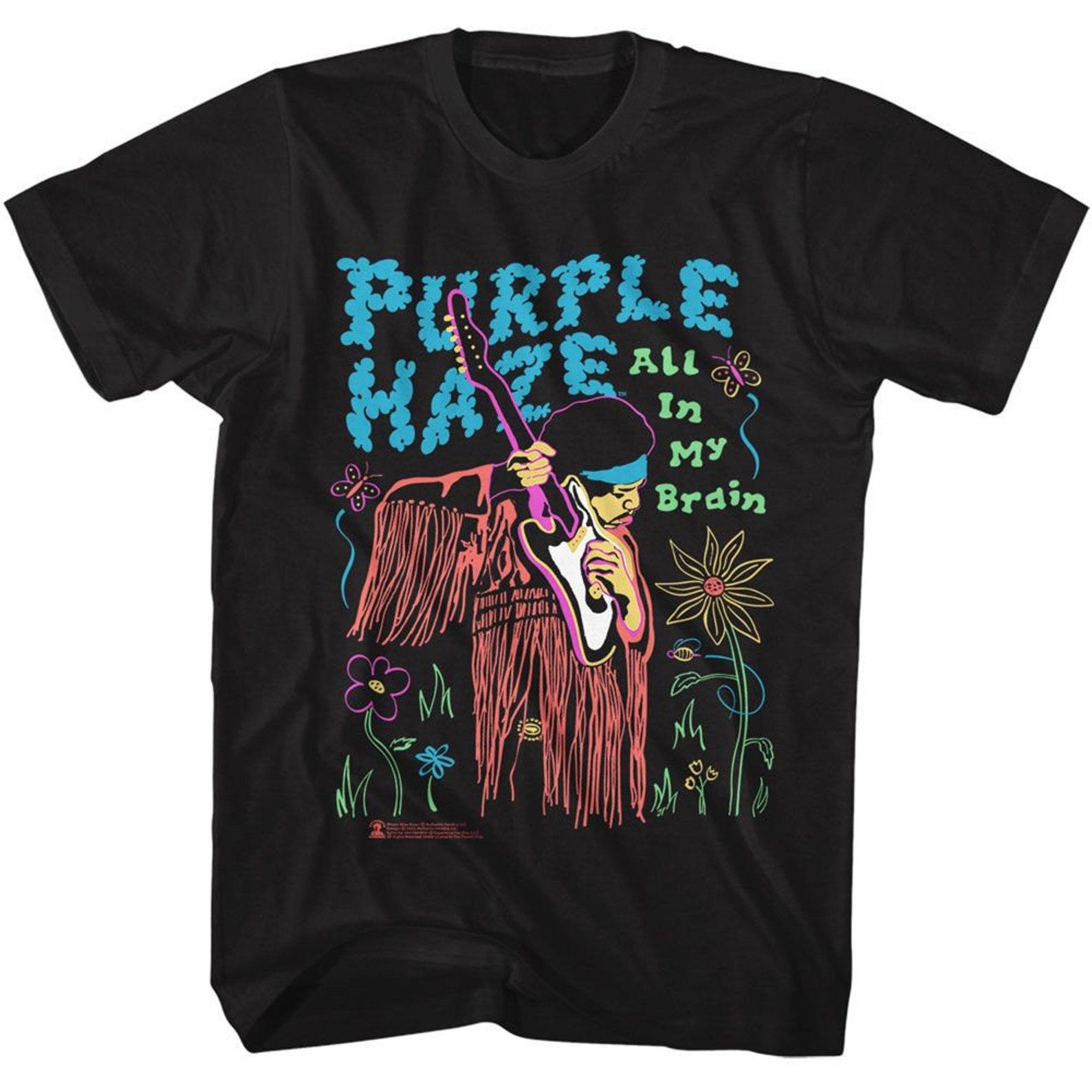 Jimi Hendrix All In My Brain Black T-Shirt 3XL