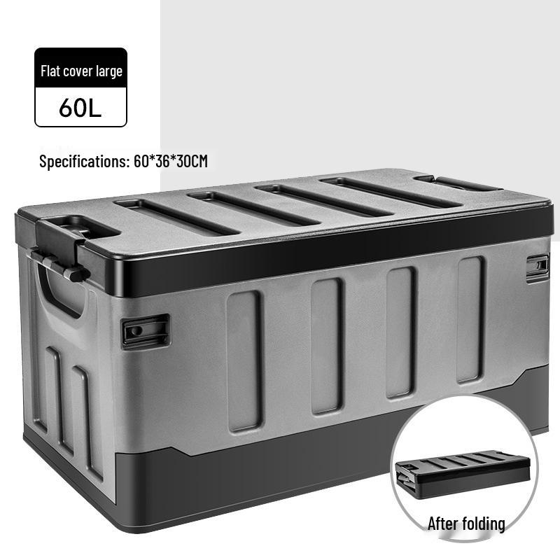 Vehicle Trunk Organizer: Car Interior Storage Box and Tail Box Case for Practical Item Collection.