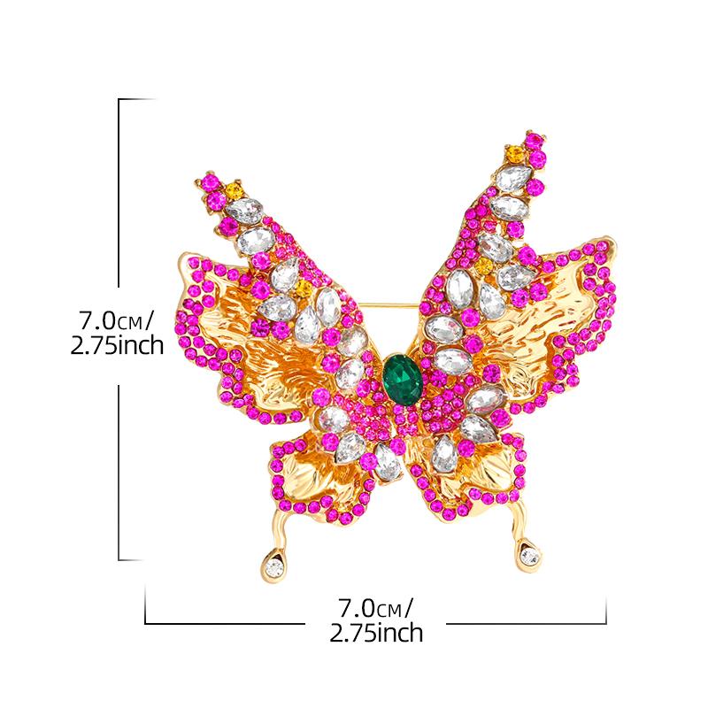 Luxury Exquisite Butterfly Brooches For Women Girls  Insects Pins Versatile Shiny Corsage Clothing Accessories Gifts