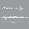 Car Styling Sticker 2PCS Side Window Creative Decorative Decals for Skoda Octavia Rapid Fabia Superb Kodiaq Scala Karop Kamiq