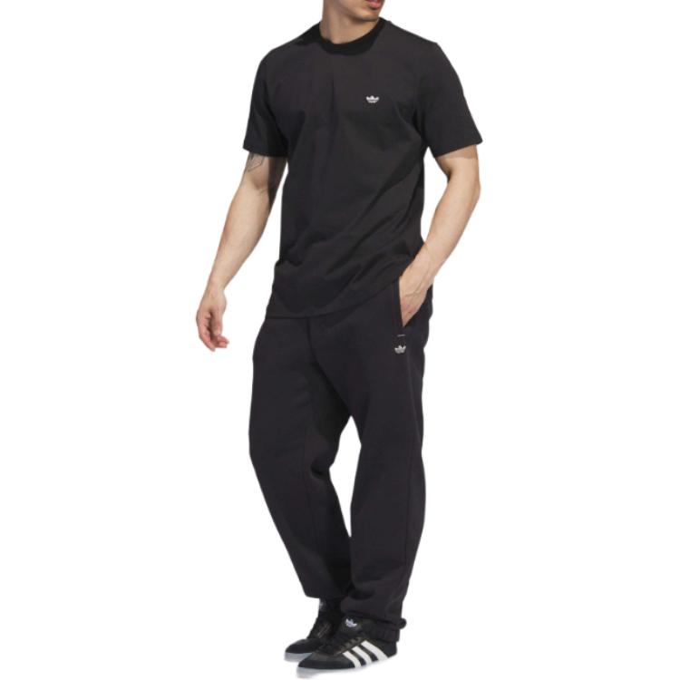 Adidas Heavyweight Shmoofoil Tee Black/Chalk White Men Streetwear II5965