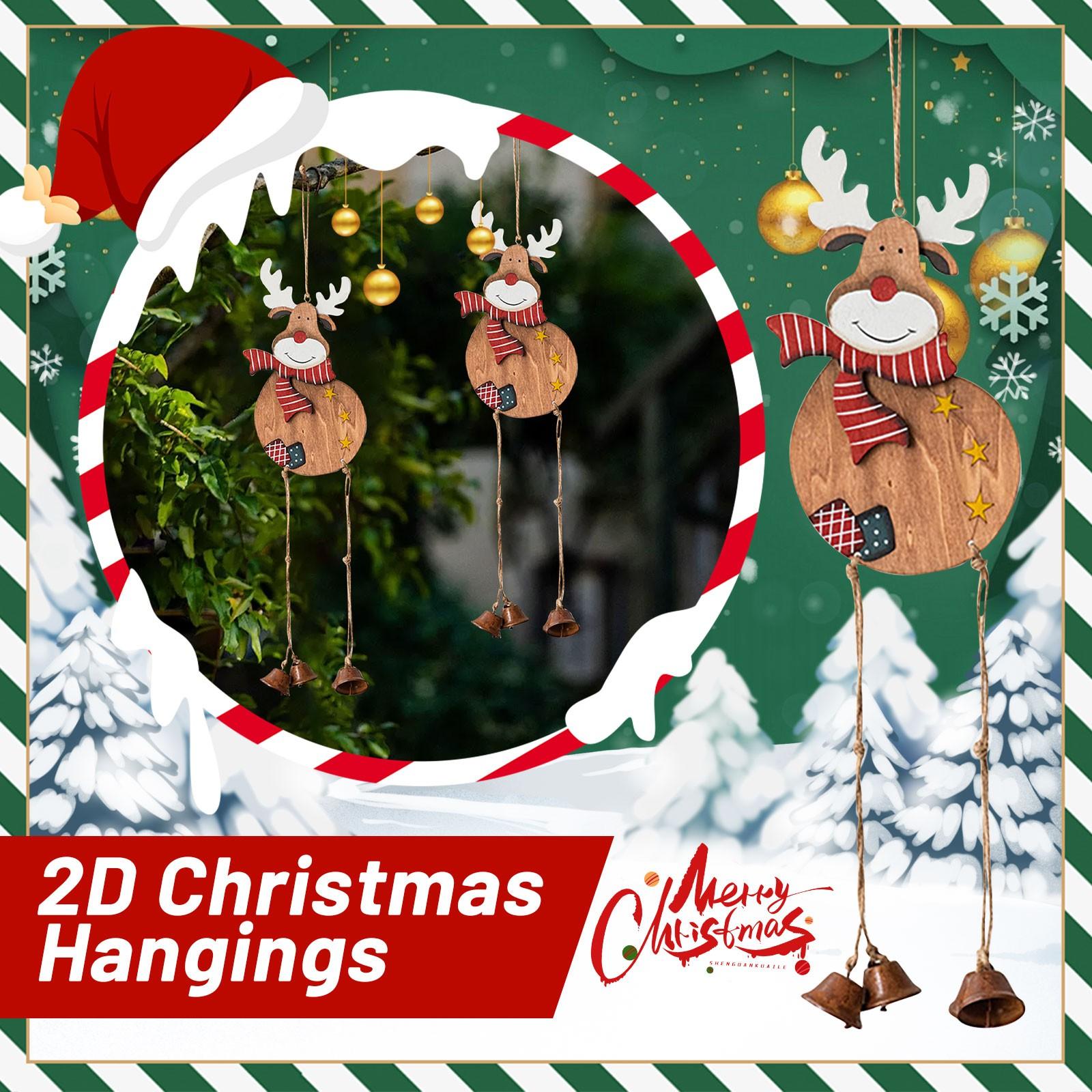 

Christmas Wooden Luminous House Pendant, Christmas Tree Decoration, Christmas Ornament One Size